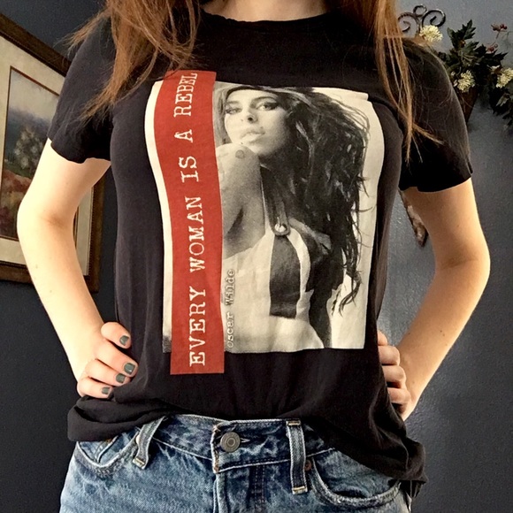 Rebel 4 Cause Tops - Amy Winehouse Every Woman is a Rebel tee!